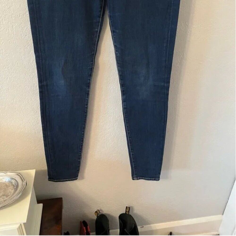 7 for All Mankind The Skinny Dark Wash Jeans - Picture 2 of 10